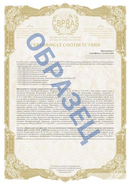 Образец Приложение к СТО 01.064.00220722.2-2020 Куанда Сертификат СТО 01.064.00220722.2-2020 