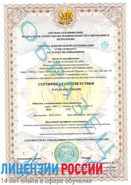 Образец сертификата соответствия Куанда Сертификат OHSAS 18001